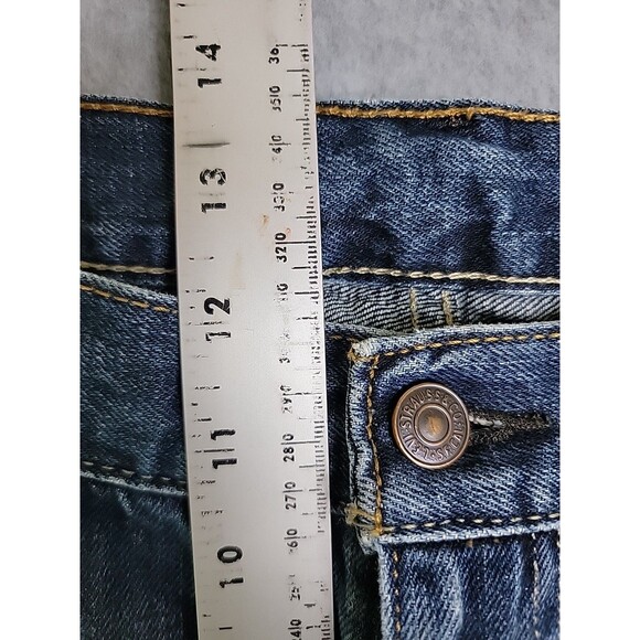 Levis 527 Jeans Mens 40 39x32 Boot Mid Rise Cotton Dark Blue Western Cowboy - Picture 8 of 15